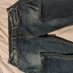 Woman's silver jeans